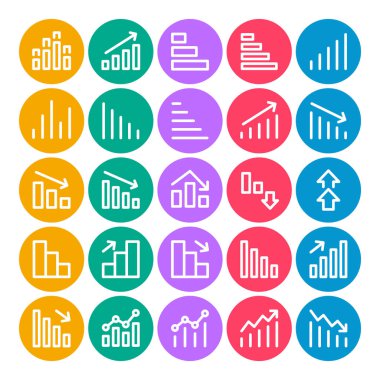 Diyagramlar ve Raporlar için çember renk özet simgelerini ayarla.