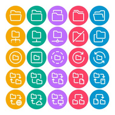 Dizin için daire rengi dış hat simgelerini kaydet, kaydet.