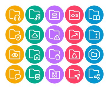 Dizin için daire rengi dış hat simgelerini kaydet, kaydet.