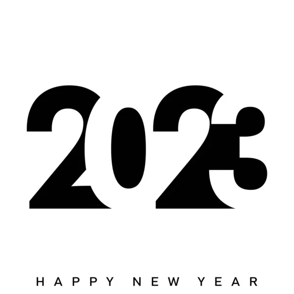 2023 Frohes Neues Jahr Und Frohe Weihnachten Textgestaltung Vektorillustration — Stockvektor