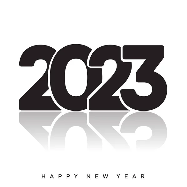 2023 Gelukkig Nieuwjaar Vrolijk Kersttekstontwerp Vectorillustratie — Stockvector
