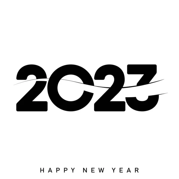 Bonne Année 2023 Conception Typographie Texte Illustration Vectorielle — Image vectorielle