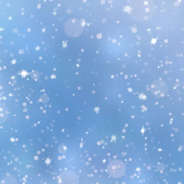 Šťastný Nový Rok Karta Padajícími Sněhové Vločky Vektorová Ilustrace — Stockový vektor