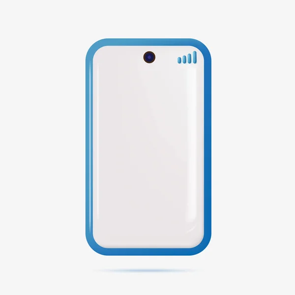 Realistic Blue Smart Phone Vector Illustration — Stock Vector