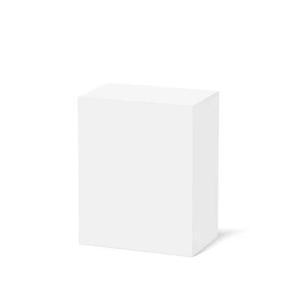 Caja Para Diseño Logotipo Caja Cartón Mock Ilustración Vectorial — Archivo Imágenes Vectoriales