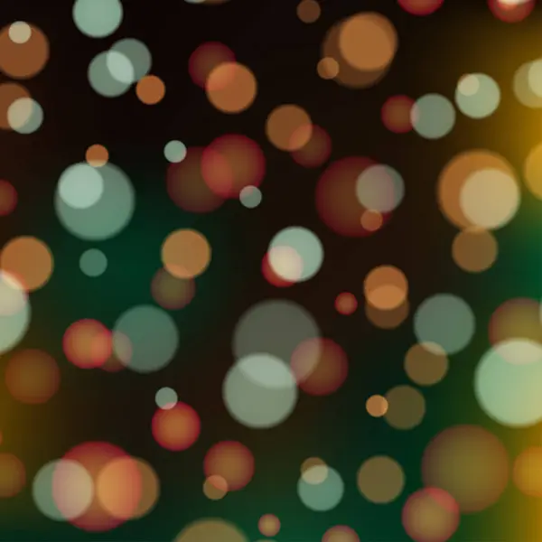 Goldene Lichter Hintergrund Weihnachtsbeleuchtungskonzept Vektorillustration — Stockvektor