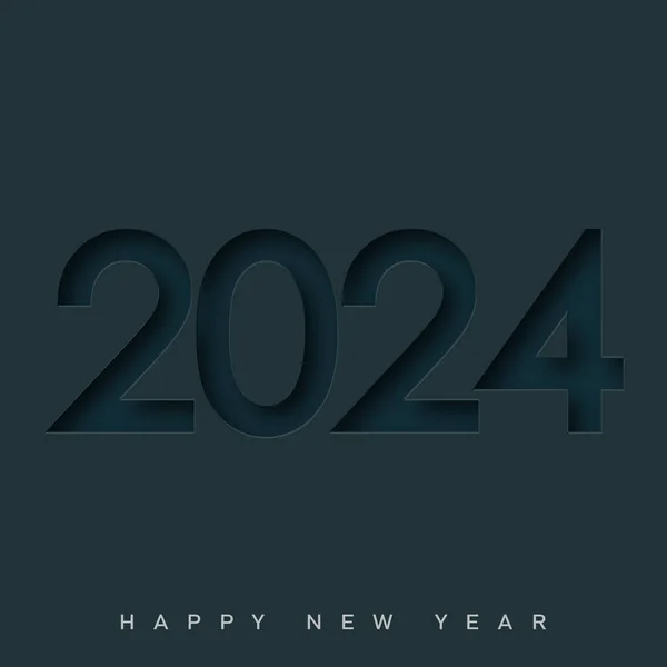 Feliz Año Nuevo 2024 Diseño Con Números Únicos Diseño Vectorial Vectores De Stock Sin Royalties Gratis