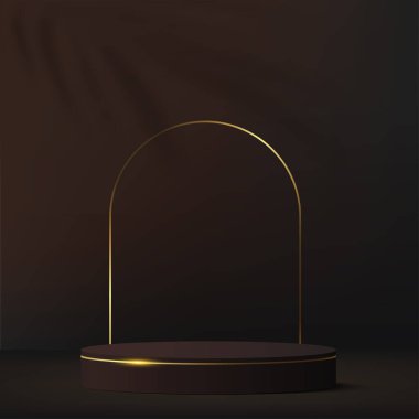 Modern moda renkli silindir podyumları. Vektör illüstrasyonu