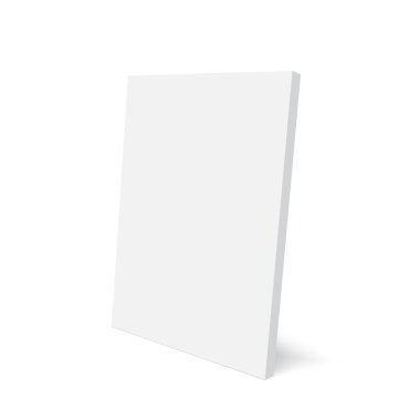 Kağıt tasarımı için kitabın maketi veya kapanışı. Okuma ve eğitim, bilgi materyalleri, okul teması. Vektör illüstrasyonu