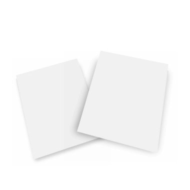 Gerçekçi kartvizitlerin şablonu boş. Vektör illüstrasyonu.