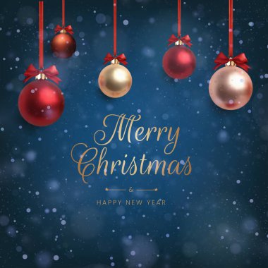 Zarif Mutlu Noeller ve Yeni Yıl Arkaplan Vektörü illüstrasyonu