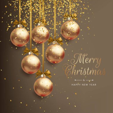 Zarif Mutlu Noeller ve Yeni Yıl Arkaplan Vektörü illüstrasyonu