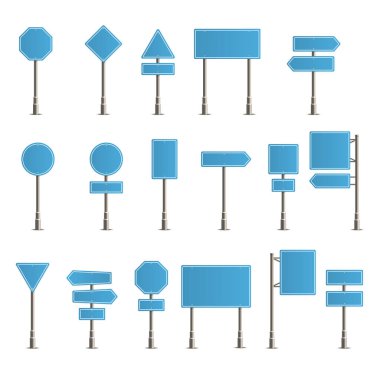 Tasarım Vektörü illüstrasyonunuz için Yol İşareti Model Ayarları