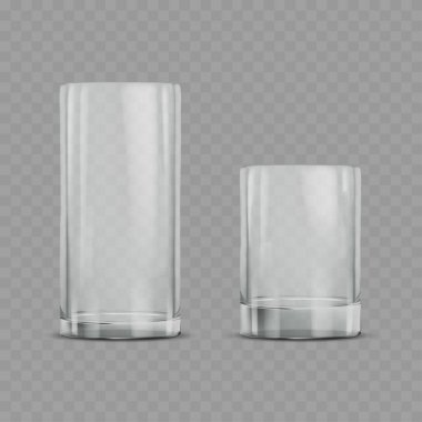 Glass Tumblers Set - Vector illustration