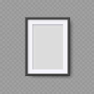 Kare Fotoğraf Çerçeve Model - Vektör illüstrasyonu