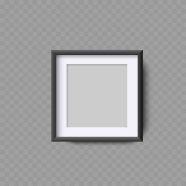 Kare Fotoğraf Çerçeve Model - Vektör illüstrasyonu