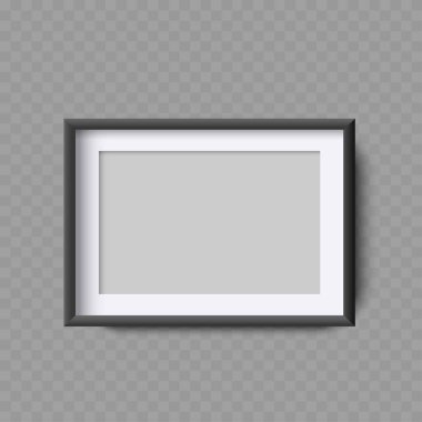 Kare Fotoğraf Çerçeve Model - Vektör illüstrasyonu