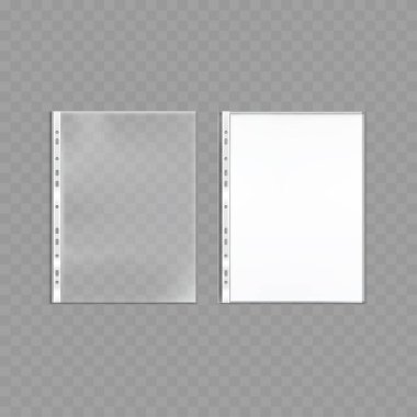 Şeffaf Belge Kolları Vektör illüstrasyonu