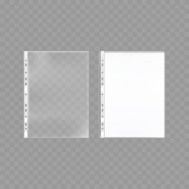 Şeffaf Belge Kolları Vektör illüstrasyonu