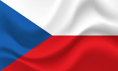 Çekoslovakya bayrağı. Çek bayrağı illüstrasyonu. Resmi renkler ve doğru orantı. Çek Cumhuriyeti geçmişi. Çek Cumhuriyeti bayrağı