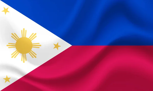 フィリピン国旗 フィリピン国旗 フィリピンの国旗イラスト フィリピンのシンボル — ストックベクタ