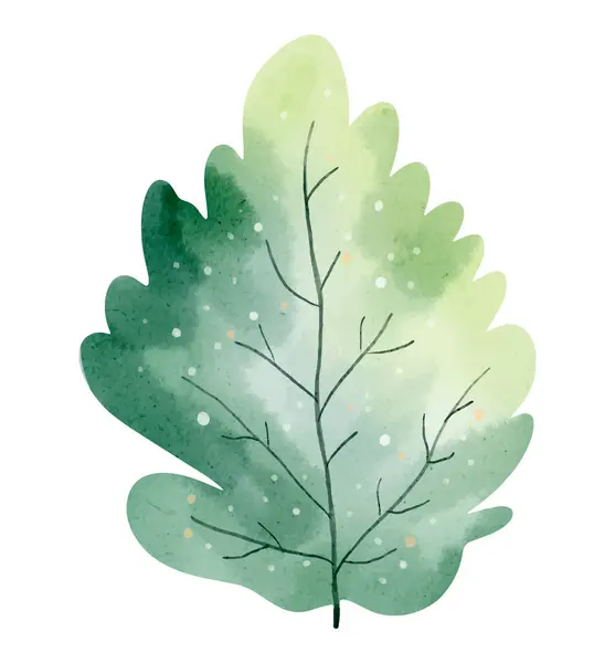 Διάνυσμα Δέντρου Υδατογραφίας Χειροποίητη Απεικόνιση Δάση Ακουαρέλες Στοιχείο Υδροχρωματικής Φύσης — Διανυσματικό Αρχείο