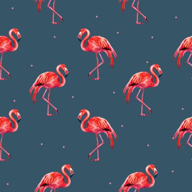 Suluboya flamingo geçmişi. Flamingonun kusursuz yaz şablonu. 