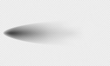 Yumuşak kenarlı gerçekçi bir gölge. Vektör gölge etkisi. Şeffaf oval gölge. 