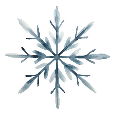 El yapımı suluboya kar tanesi. Suluboya kar taneleri