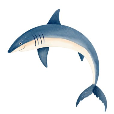 Tatlı suluboya balıklar. El yapımı su altı karakteri. Deniz hayvanları. Okyanusun sakini.