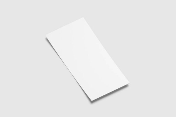 DL Flyer Mockup 3D Rendering