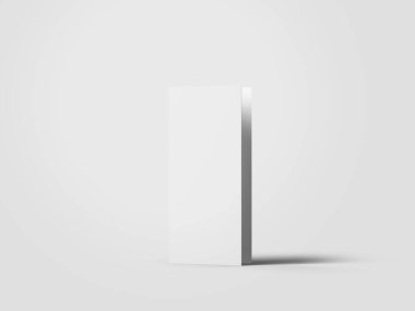 DL Çift Katlı Broşür Modeli 3B Hazırlama