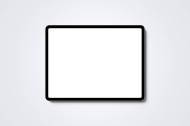 Gerçekçi tablet boş ekran modeli