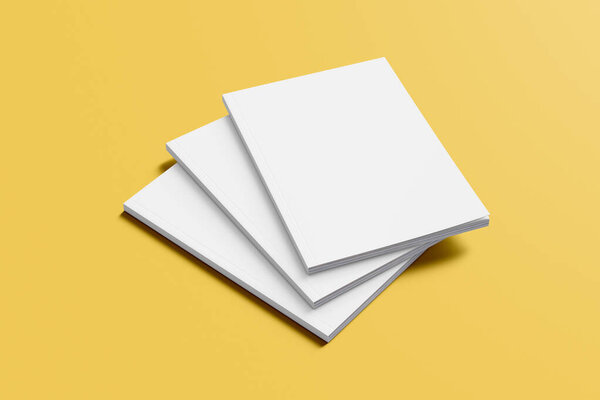 Mockup Cover Magazine 3D Rendering