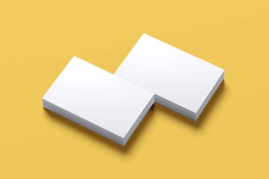 Mockup Business Card Manzarası 3B Hazırlama