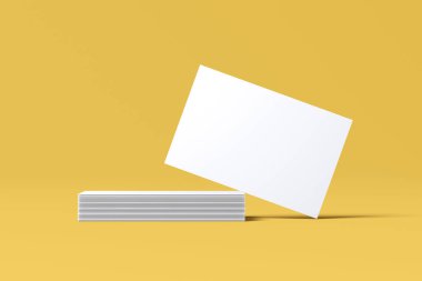 Mockup Business Card Manzarası 3B Hazırlama