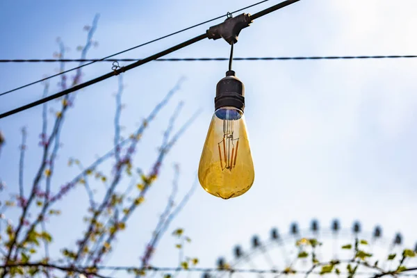 Lumière Led Pour Une Utilisation Économique Électricité — Photo