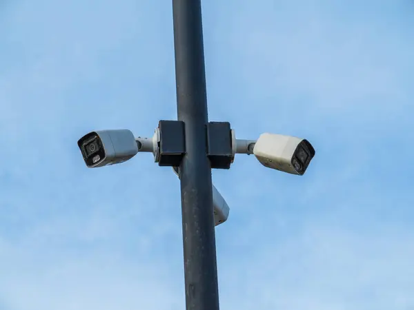 Equipo Video Cámaras Vigilancia Para Sistema Seguridad Detección Violaciones Sociedad — Foto de Stock