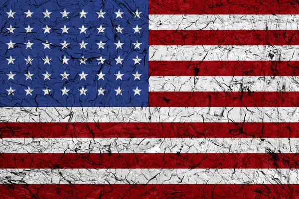 Usa Background Template Abstract Stone Texture Stone Wall American Flag — Stock Photo, Image
