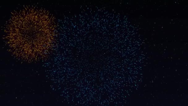 ハッピーニューイヤー2024に挨拶するアニメーションビデオ これは新年を祝う休日です 2024 — ストック動画