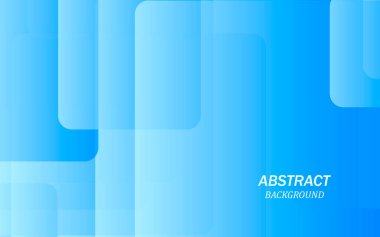 Farklı boyutlarda ve şeffaflıkta kare şekillerin soyut mavi arkaplanı. Geometrik şekiller. Üç Boyut.