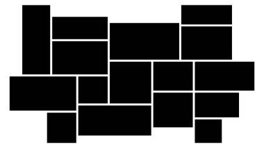 Modern fotoğraf çerçevesi modeli. Kolaj şablonları. EPS10