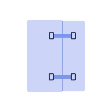 Elastik bandaj rulosu, hastane ekipmanları, yaralanma vektörü çizimi için ilk yardım kıyafeti.