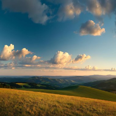 Dağlı güzel yaz manzarası