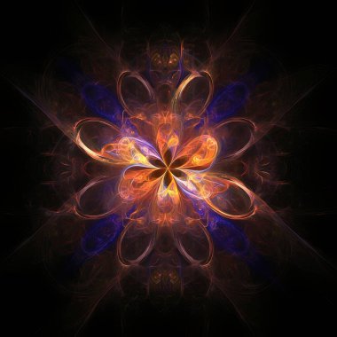 Yaratıcı tasarım için soyut fraktal çizim