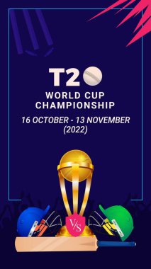 T20 Dünya Kupası portre tasarımı. 