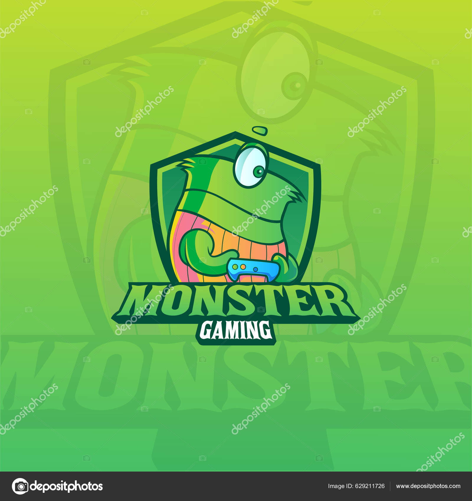 Monster gaming logo Vectors & Illustrations for Free Download | Freepik