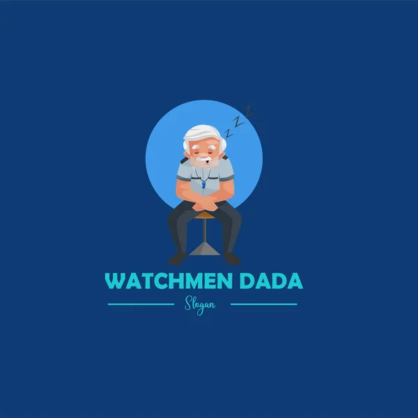 Watchmen Dada Vector Mascot 템플릿 — 스톡 벡터