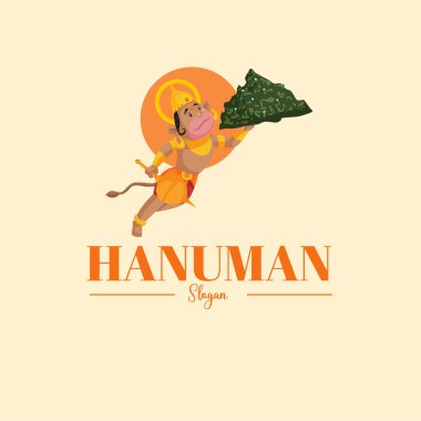 Hanuman vektör logo şablonu. 