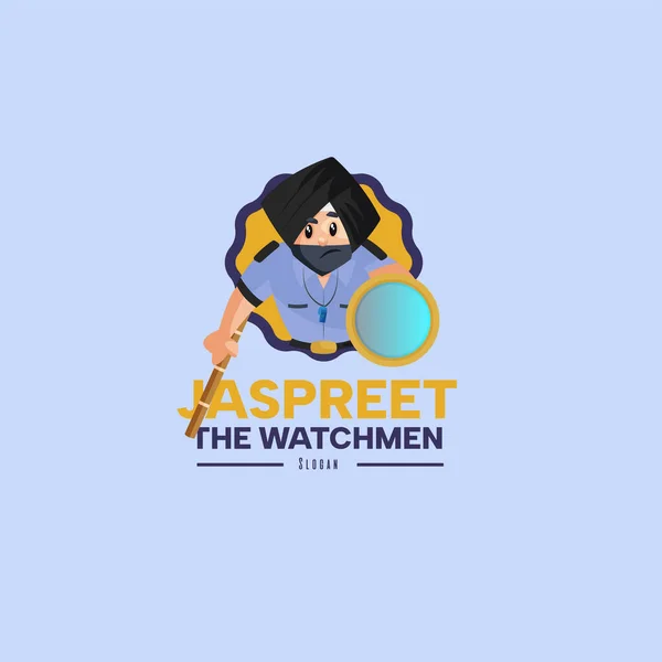 Jaspreet เทมเพลตโลโก ของม สคอตเวกเตอร Watchmen — ภาพเวกเตอร์สต็อก